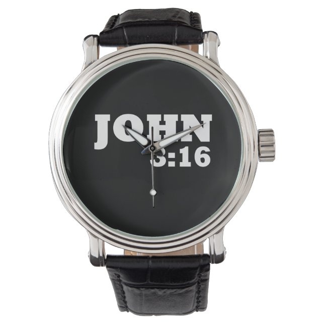 Reloj De Pulsera Juan 3:16 (Anverso)