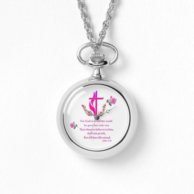 Reloj De Pulsera Juan 3:16 (Anverso)