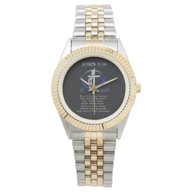 Reloj De Pulsera Juan 3:16 (Anverso)