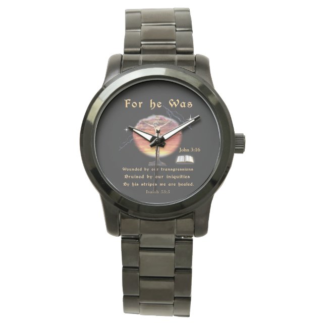 Reloj De Pulsera Juan 3:16 (Anverso)