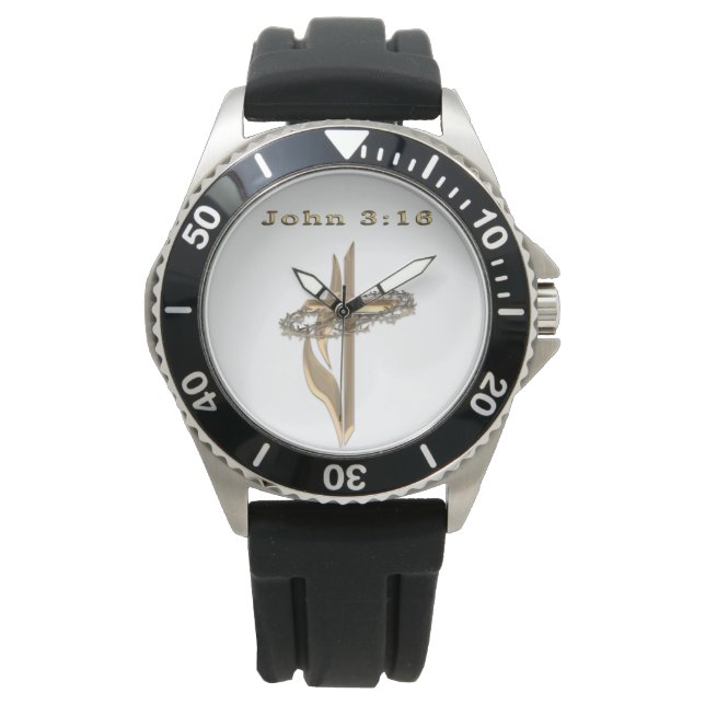Reloj De Pulsera Juan 3:16 (Anverso)