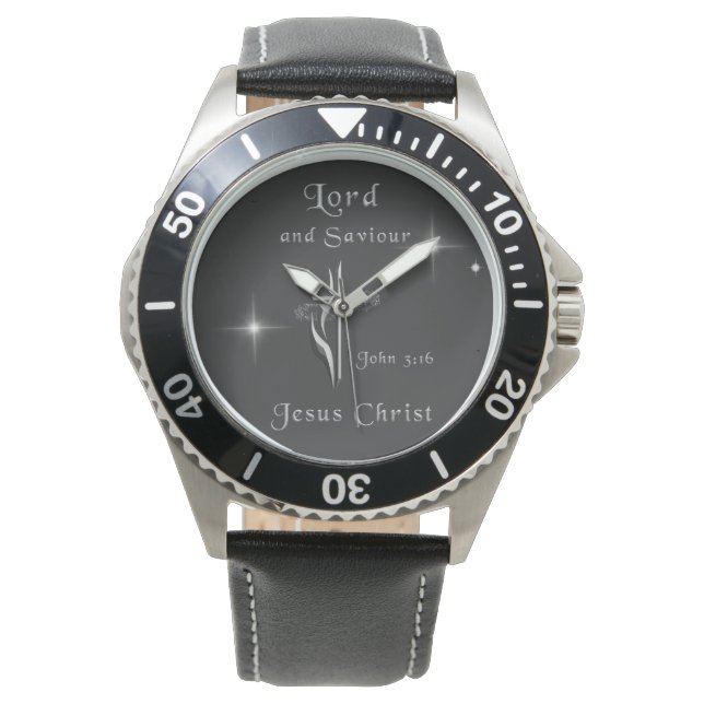 Reloj De Pulsera Juan 3:16 (Anverso)