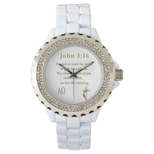 Reloj De Pulsera Juan 3:16 (Anverso)
