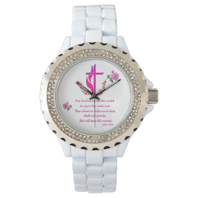 Reloj De Pulsera Juan 3:16 (Anverso)