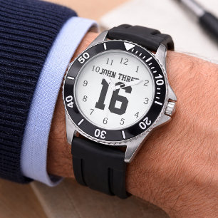 Reloj De Pulsera Juan 3:16 Números Hombres 