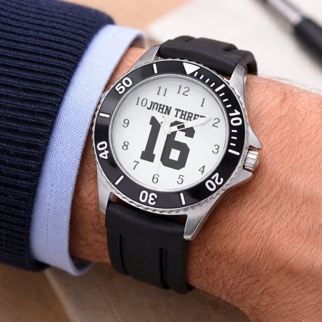 Reloj De Pulsera Juan 3:16 Números Hombres  (Subido por el creador)
