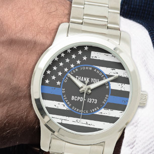 Reloj De Pulsera Jubilación de la policía Aplicación de la Ley d