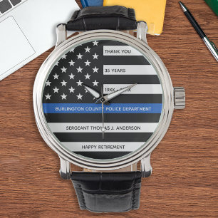 Reloj De Pulsera Jubilación de los agentes de policía personaliza