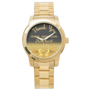Reloj De Pulsera Jubilación Farmacéutica oro negro gracias