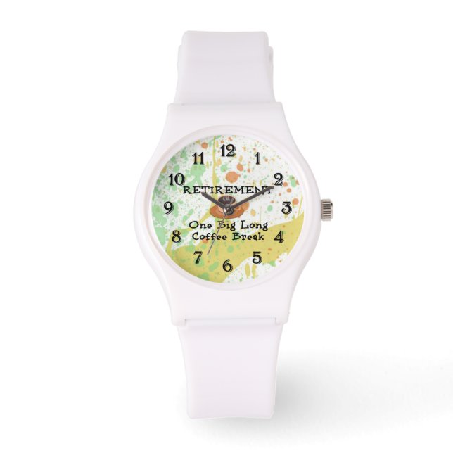 Reloj De Pulsera Jubilación: Gran pausa para el café largo (Anverso)