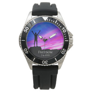 Reloj De Pulsera *~* Jubilación masculina de graduación de monta