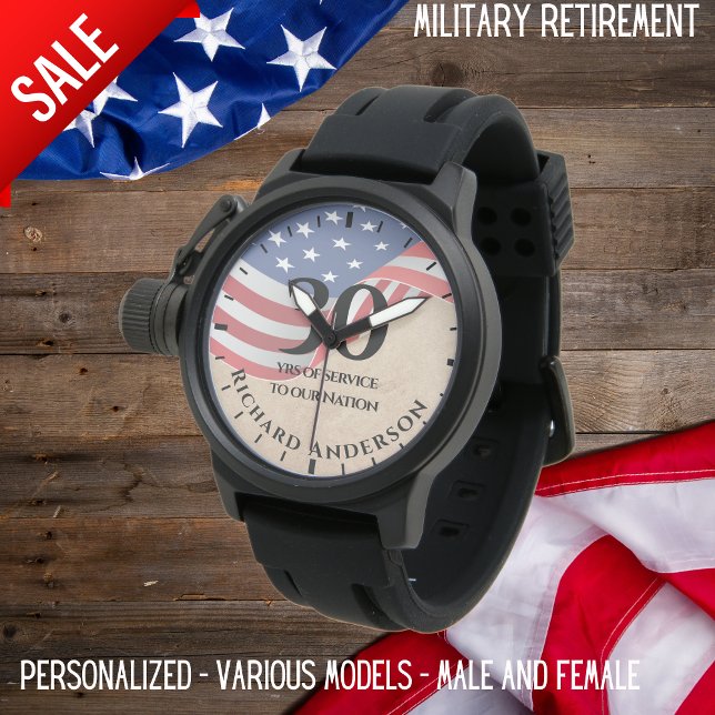 Reloj De Pulsera Jubilación militar Bandera Armada de la Armada de  (Subido por el creador)