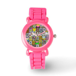 Reloj De Pulsera Judea Retro 60 Psicodelic Shalom LOVE