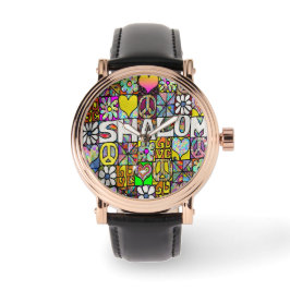 Reloj De Pulsera Judea Retro 60 Psicodelic Shalom Watch
