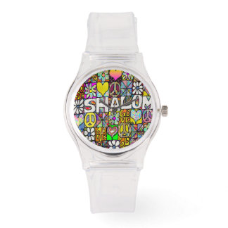 Reloj De Pulsera Judea Retro 60 Psicodelic Shalom Watch