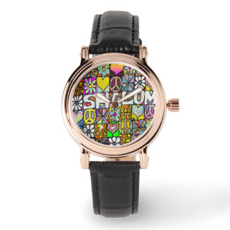 Reloj De Pulsera Judea Retro 60 Psicodelic Shalom Watch