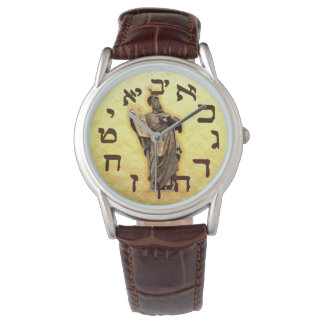 Reloj De Pulsera Judío Hebreo 10 Diez Mandamientos Moisés Jew