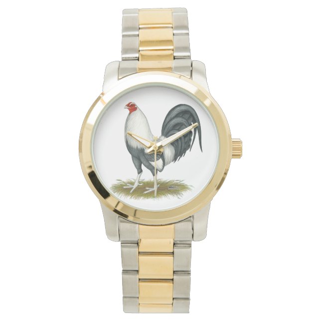 Reloj De Pulsera Juego americano Silver Blue Gamecock (Anverso)