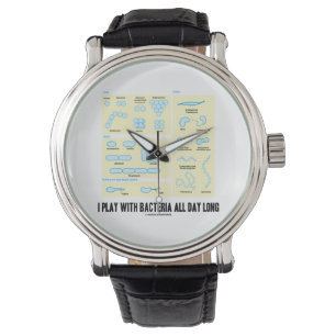 Reloj De Pulsera Juego con las bacterias todo el día (la