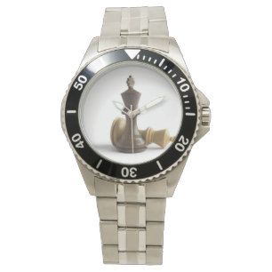 Reloj De Pulsera Juego de ajedrez encima