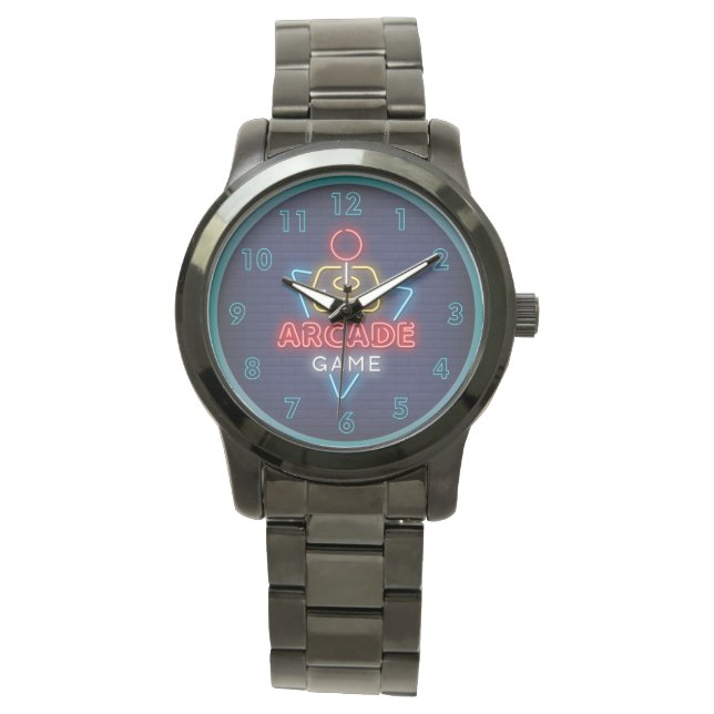 Reloj De Pulsera Juego de arcada muy divertido con Joystick Neon (Anverso)