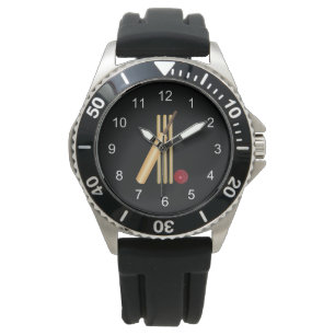 Reloj De Pulsera Juego de Cricket, Bat and Ball Writing Watch