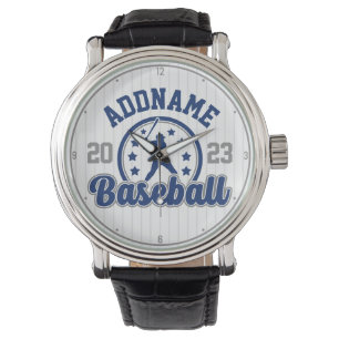 Reloj De Pulsera Juego de jugador de equipo de béisbol con nombre p