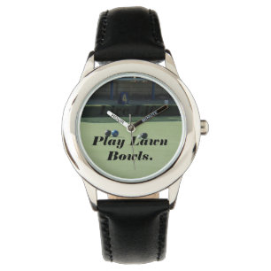 Reloj De Pulsera Juego Y Logo De Lawn Bowl Live Life,