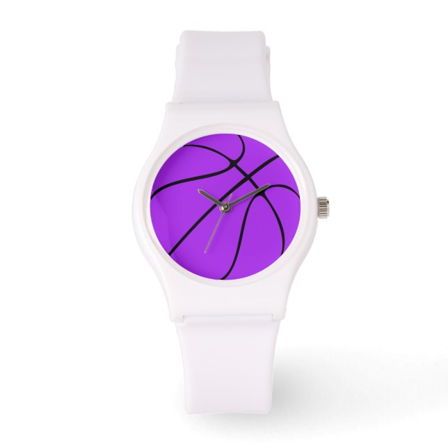 Reloj De Pulsera Jugador de baloncesto / Coach Purple Team Deportes (Anverso)