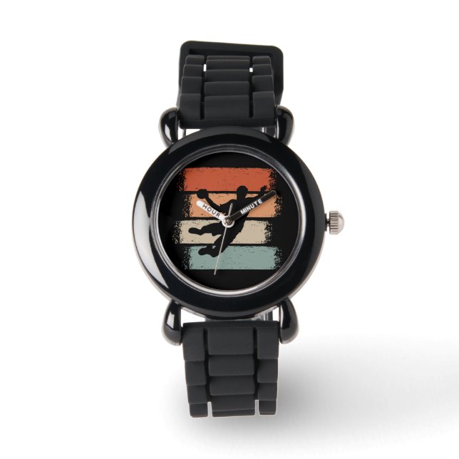 Reloj De Pulsera Jugador de Balonmano Retro (Anverso)