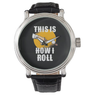 Reloj De Pulsera Jugador de Billar Así Rueda el Snooker