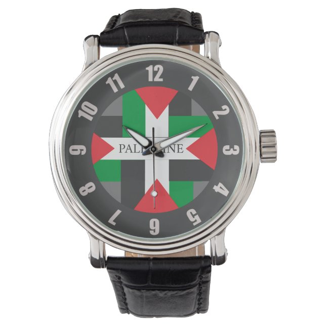 Reloj De Pulsera Jugador de fútbol de Palestina Observatorio de pel (Anverso)