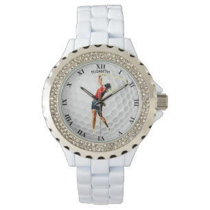 Reloj De Pulsera Jugador de golf psicodélico que brilla