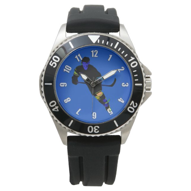 Reloj De Pulsera Jugador de hockey (Anverso)