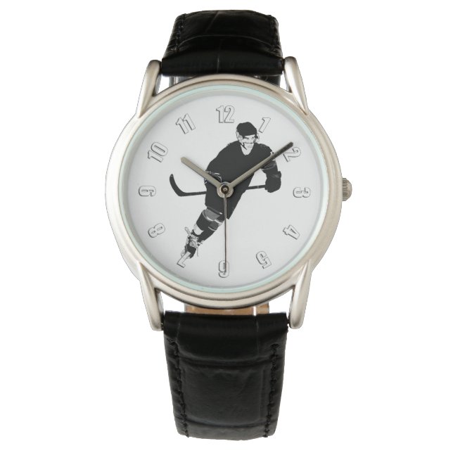Reloj De Pulsera Jugador de hockey sobre hielo (Anverso)