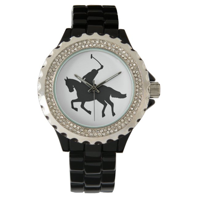 Reloj De Pulsera Jugador de polo a caballo. (Anverso)