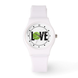 Reloj De Pulsera Jugador de tenis de Green Tennis Ball LOVE