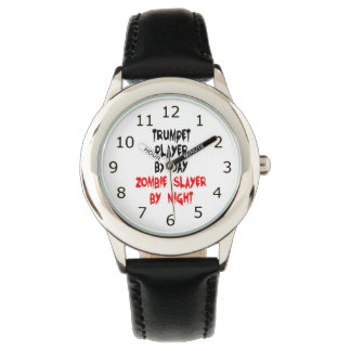 Reloj De Pulsera Jugador de Trumpet de Zombie