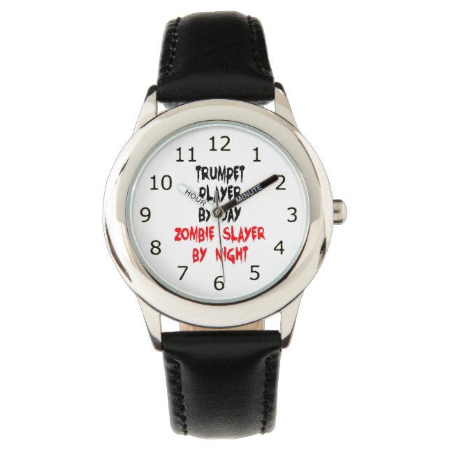 Reloj De Pulsera Jugador de Trumpet de Zombie (Anverso)