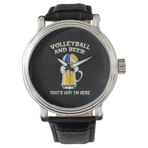 Reloj De Pulsera Jugador de voleibol   Voleibol Y Cerveza