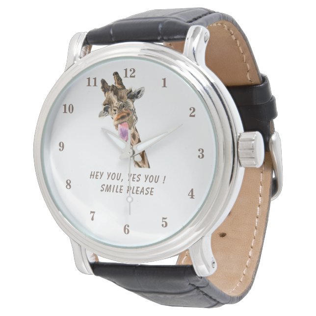 Reloj De Pulsera Jugadora jirafa divertida observación sonrisa - Pe (Angular)