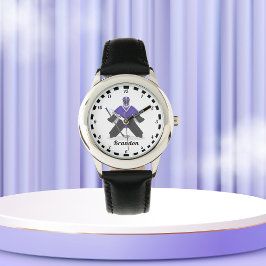 Reloj De Pulsera Jugadores de hockey sobre hielo púrpura nombran a 