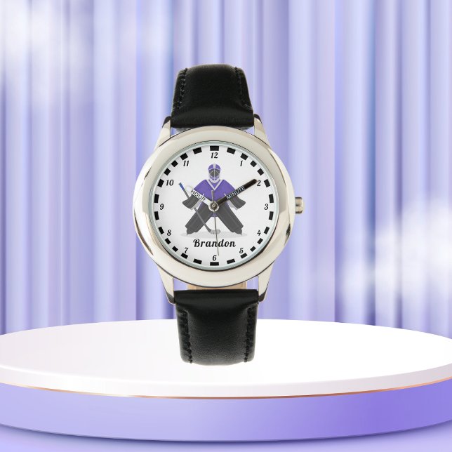 Reloj De Pulsera Jugadores de hockey sobre hielo púrpura nombran a  (Subido por el creador)