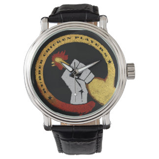 Reloj De Pulsera Jugadores de pollo de caucho