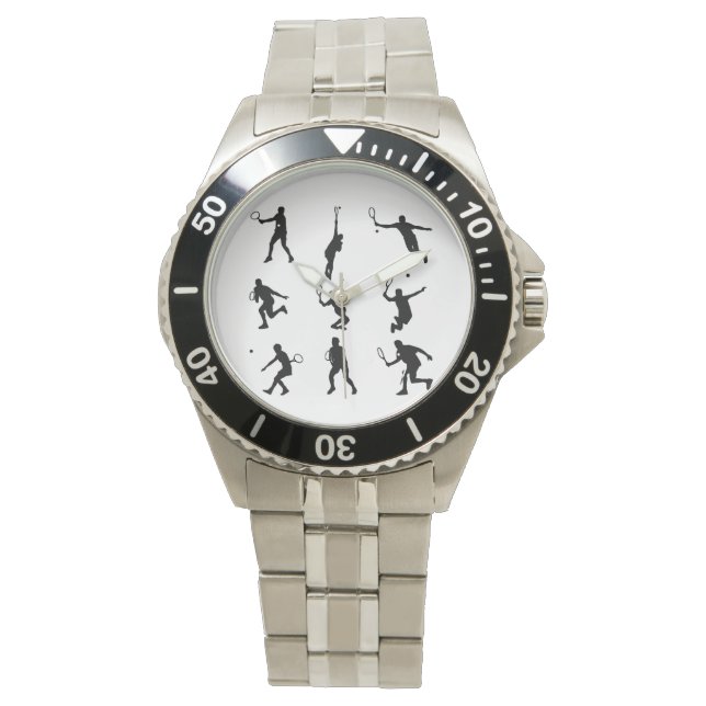 Reloj De Pulsera Jugadores De Tenis (Anverso)