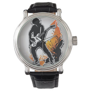 Reloj De Pulsera Jugando guitarra