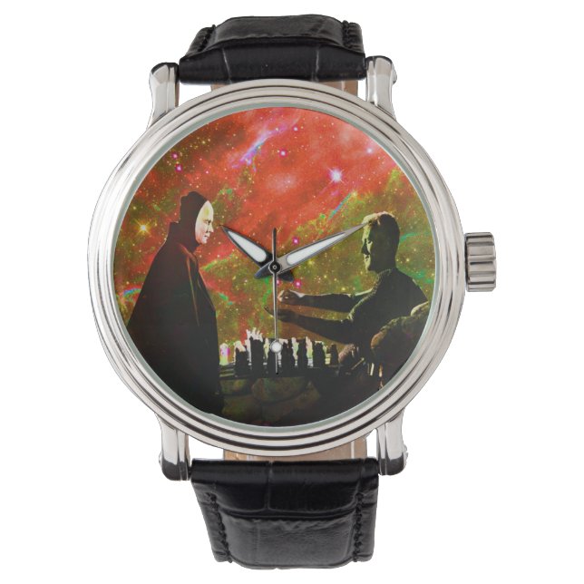 Reloj De Pulsera Jugar al ajedrez con muerte (Anverso)