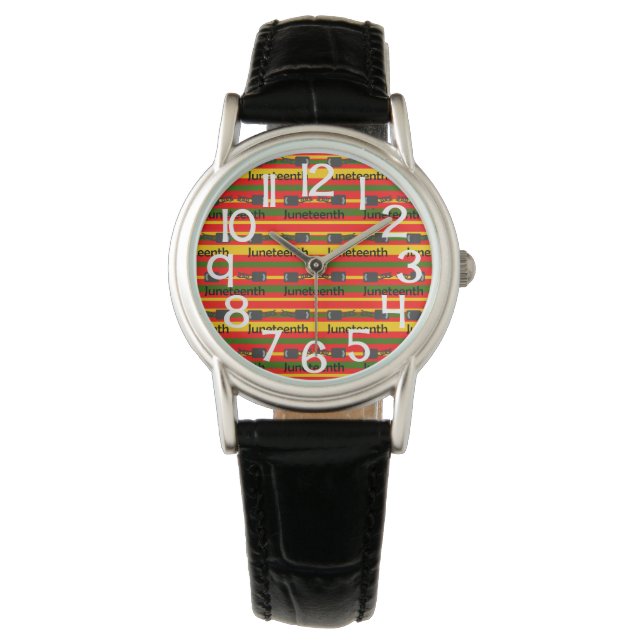 Reloj De Pulsera Junetdecio rayado (Anverso)