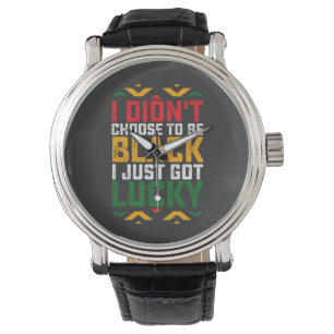 Reloj De Pulsera Juneteenth No Elegí Ser Negro