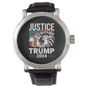 Reloj De Pulsera Justicia para el cacahuete gana a Trump 2024